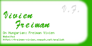 vivien freiman business card